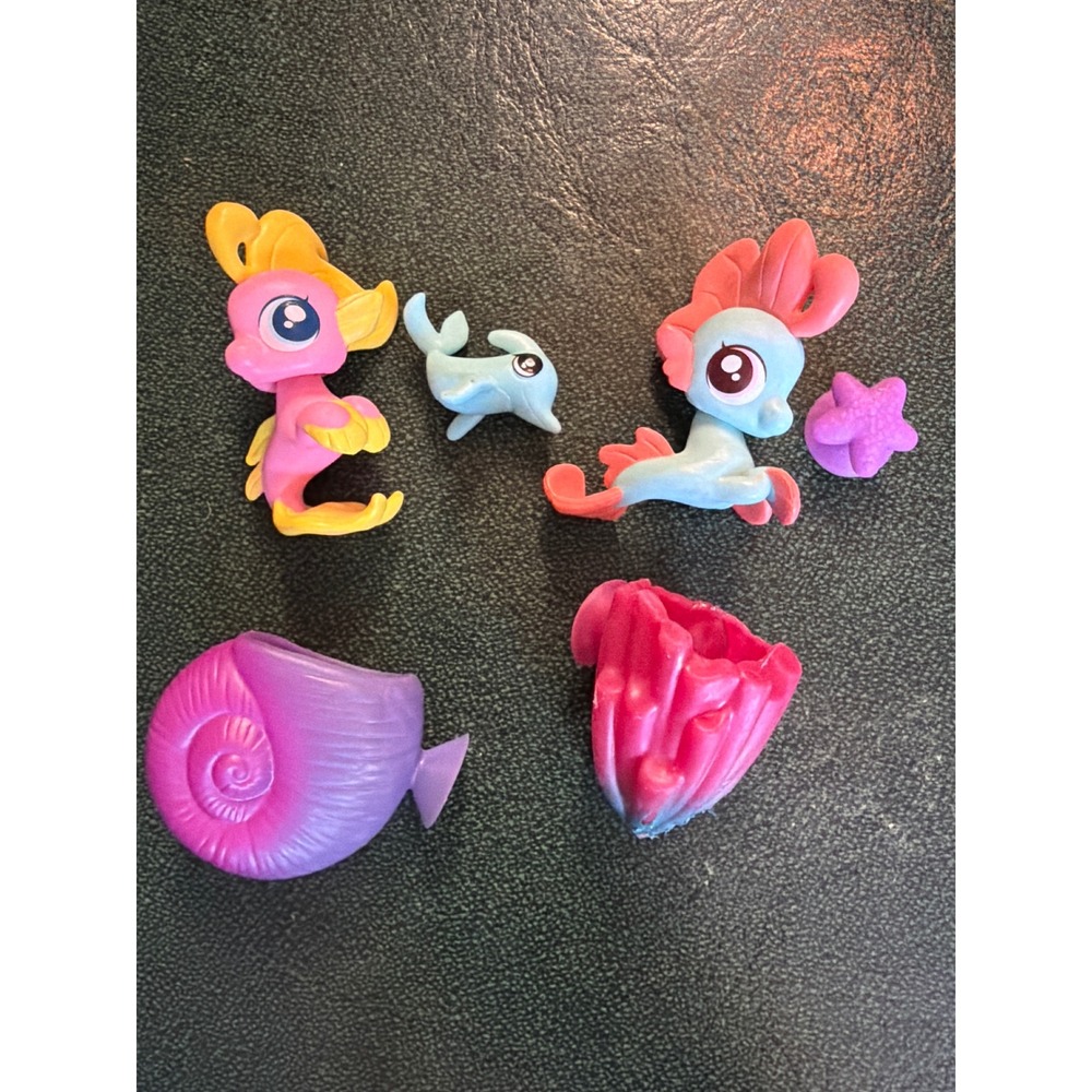 Hasbro My Little Pony Movie Seapony Friends Set Shell Houses Dolphin‎ Starfish